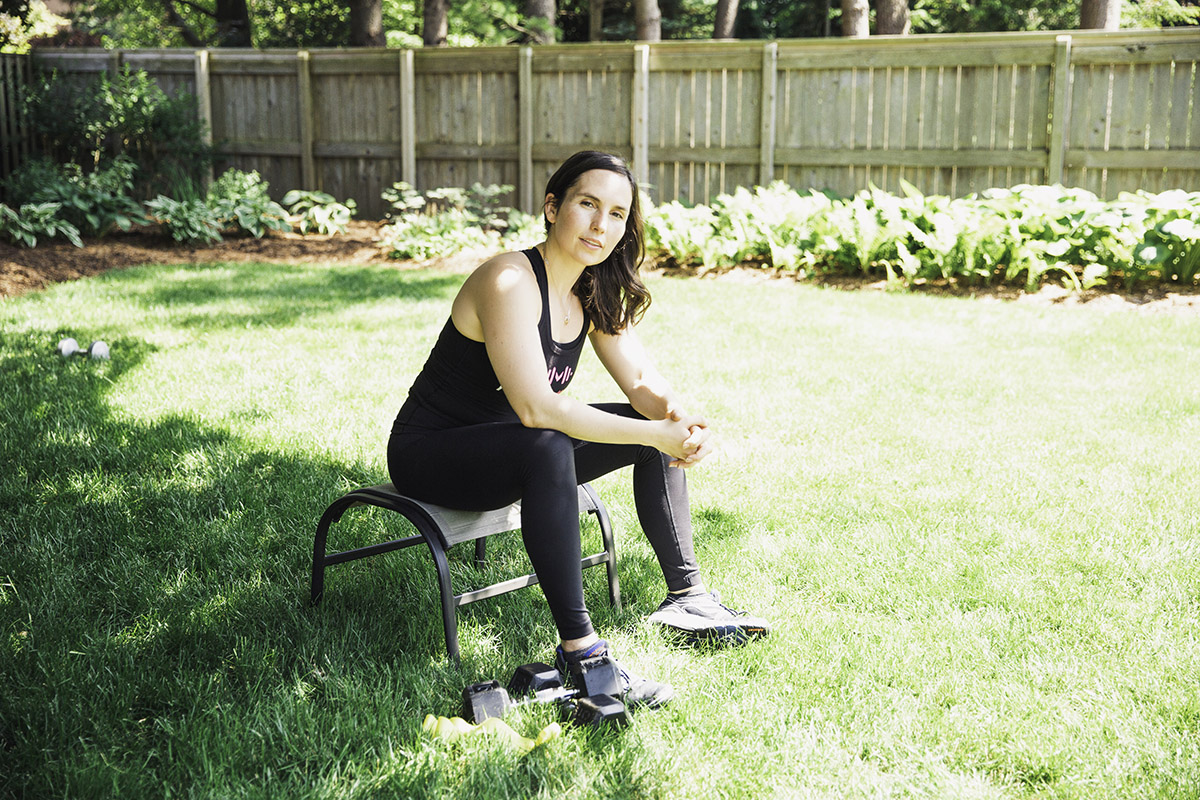 Backyard Park Jessica Sennet Mighty Mom Prenatal Postpartum Mom & Baby Fitness Programs Toronto Ontario Online Fitness for Mothers Women Exercises